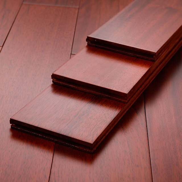 Высококачественный деревянный бумажный пол из массива дерева, натуральный паркет из лиственных пород Pometia, внутренние полы T&G Click Lock