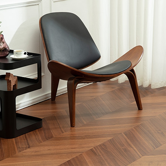 FishBone Трехслойный композитный пол из массива дерева Замок из натурального дерева Кожа дуба Орех Деревянный пол для интерьера Отделка